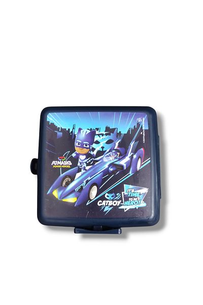 PJMASKS Catboy Licensed 4 Compartment Navy Blue Plastic Lunch Box - Ddcq24426