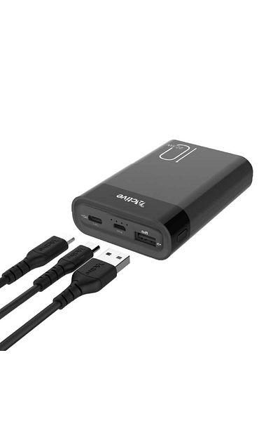 Active Victor Power Bank 10k mAh 2 Port (USB C) Black