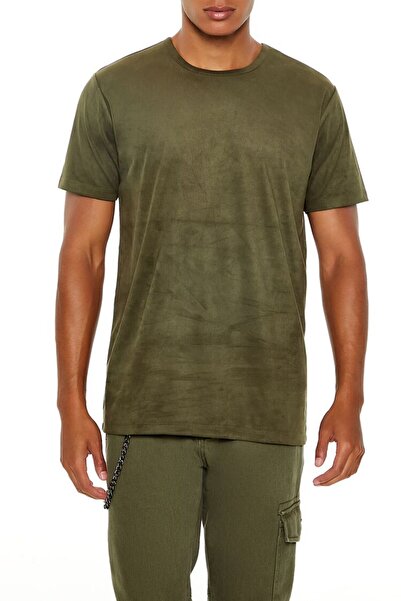 Forever 21 Basic Bisiklet Yaka Tişört