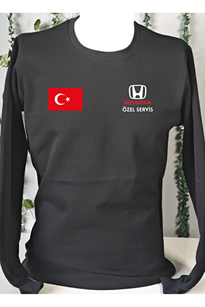 FROOY سويت شيرت مطبوع من HONDA SPECIAL SERVICE لمكان العمل