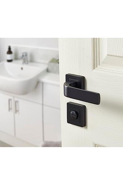 STOREMAX Bologna Series Door Handle - Black Matte Finish (Wc Type) - 35-Zr-8X8-A003-Wc-56-11 Parts D