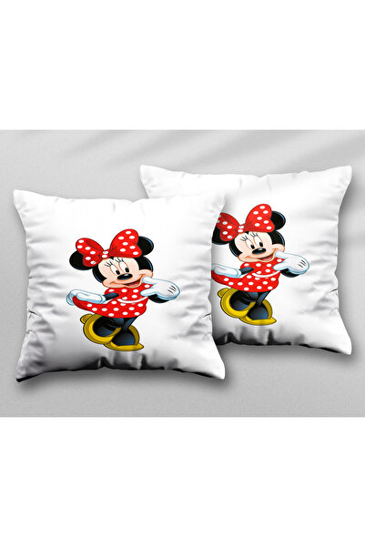 ART HEDİYE Κάλυμμα μαξιλαριού μαξιλαριού Minnie Mouse Two PCS δύο όψεων που π...
