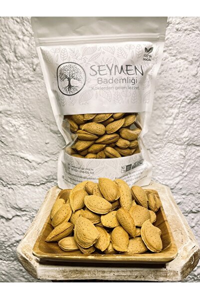 Seymen Bademliği organik orta sert kabuklu 1 kğ badem (2024mahsulü)