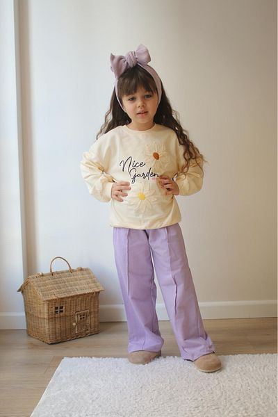 öykümgaleria Girl's Seasonal Spanish Leg Bottom Top Set