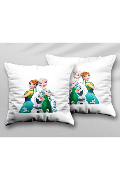ART HEDİYE Elsa Ice Age Frozeen Două bucăți două fețe imprimate pernă lavabil...