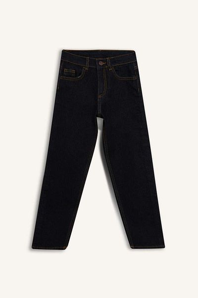 DeFacto Pantaloni de jeans cu picioare drepte pentru băiat, sezon nou