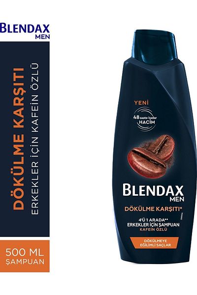 Blendax Anti-Spill Men's Shampoo with Caffeine Extract 500 ml