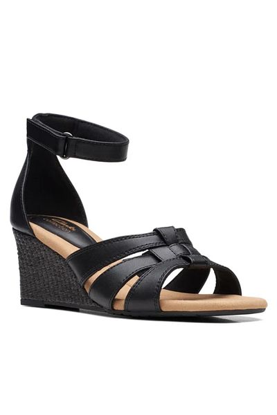 CLARKS Kyarra Joy White Leather CASUAL WOMEN SANDALS