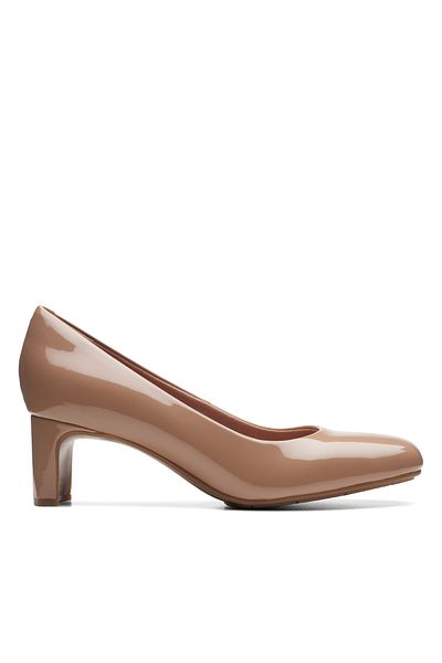 CLARKS Kyndall Iris Warm Beige Formal Women Shoes