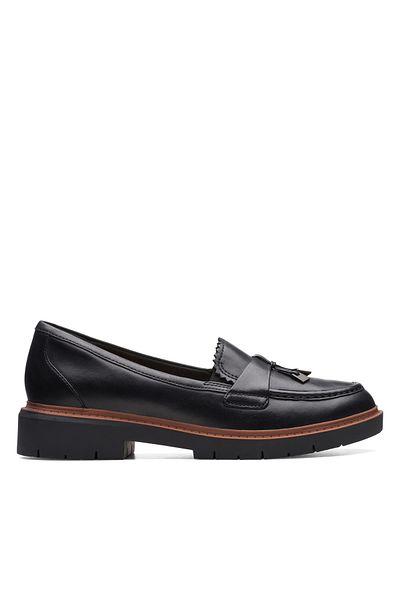 CLARKS Westlynn Bella Black Leather CASUAL WOMEN SHOES