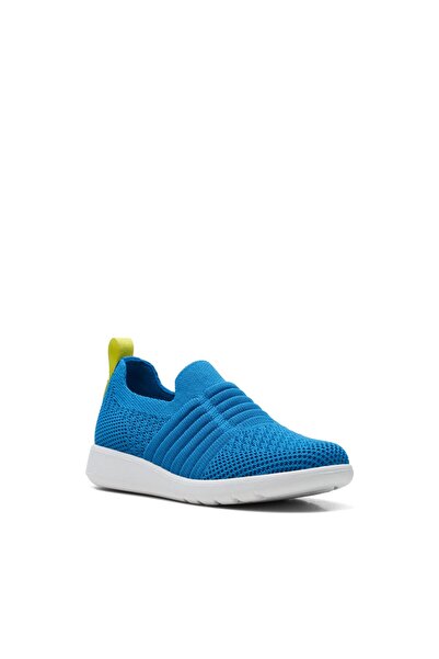 CLARKS Ezera Walk K. Blue Textile SHOES JUNIOR GIRLS