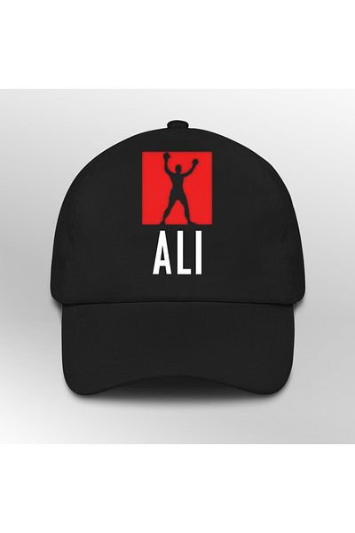LEIVOR Muhammad Ali Printed Black Snap Hat