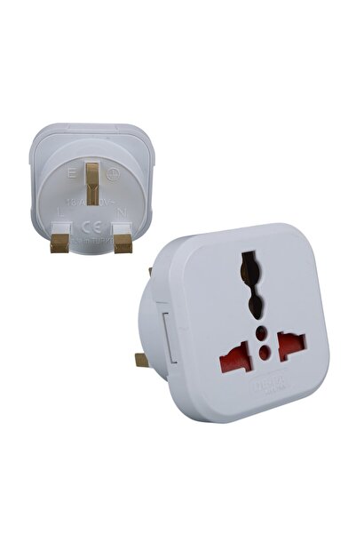 HQ SPEED İngiliz Erkek Fiş Seyahat Adaptörü Ingiltere Arabistan Umre Fiş Priz...