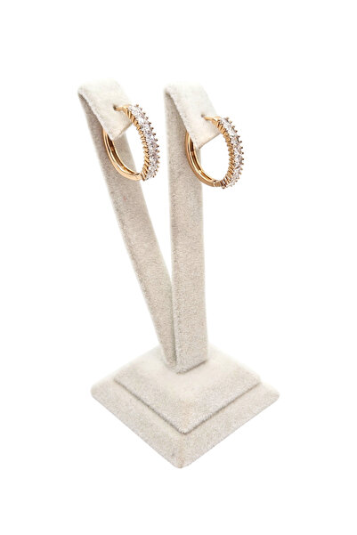 XUPING JEWELRY Paslanmaz Çelik Xuping Taşlı Halka Küpe