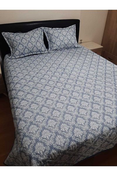 Pınarçeyiz Pınar Çeyiz Quilted double bedspread set 3 pieces