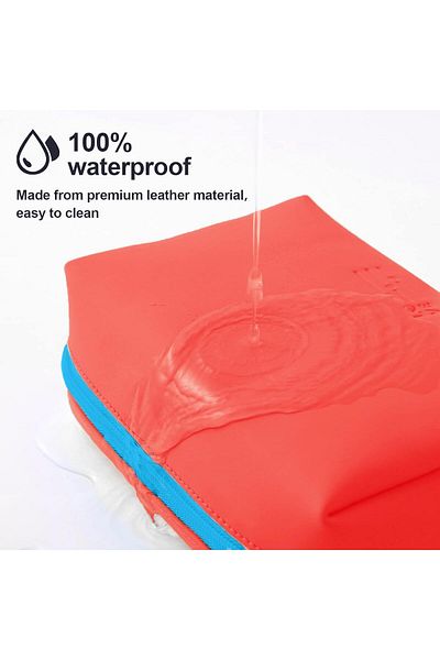 ZENİTH Red Waterproof Cosmetic Bag