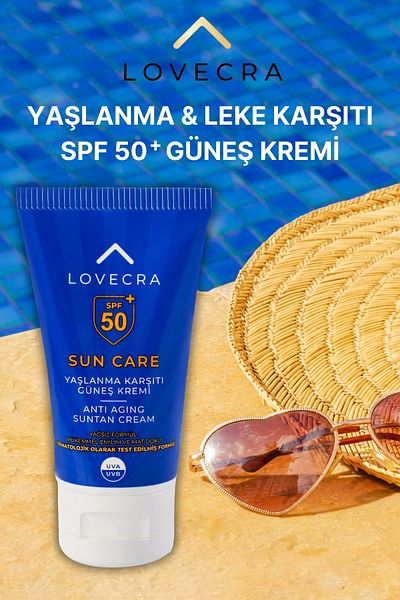 LOVECRA Spf 50+ Sunscreen - High Uva/Uvb Protection, Oil Free Anti-Aging and Anti-Blemish 50ml