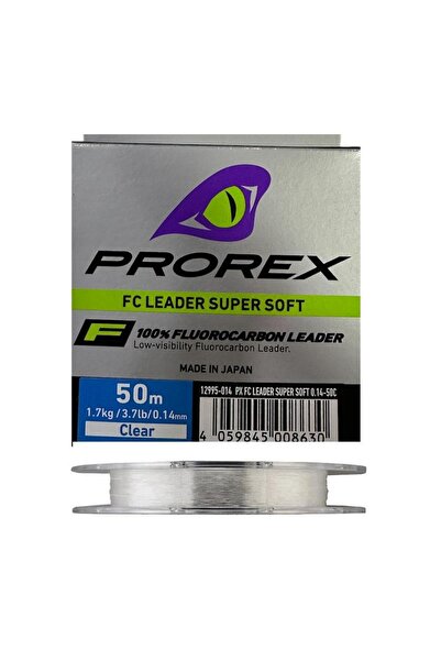 daiwa Prorex 0.14mm 50m FC Leader Super Soft %100 Fluorocarbon Misina