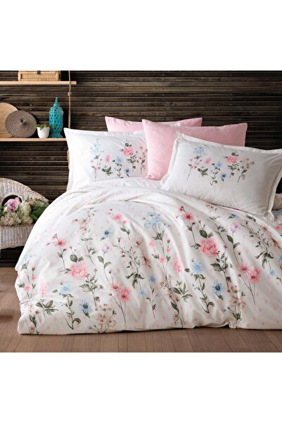 DENİZLİ ÇEYİZ Clasy Double Palitra Powder Ranforce Duvet Cover Set