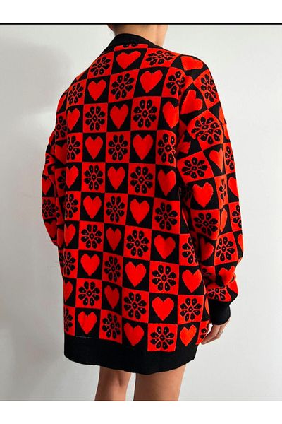 Tunicom Plus Size Cardigan with Print