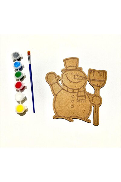 MT Ahşap Kardan Adam Boyama Eğitici Etkinlik