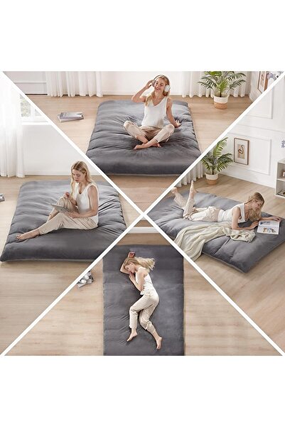 PATARA HOME Lori Model Yatağı & Aktivite Yatağı & Misafir Yatağı & Dolgulu Yer Yatağı % Fermuarlı Kılıf