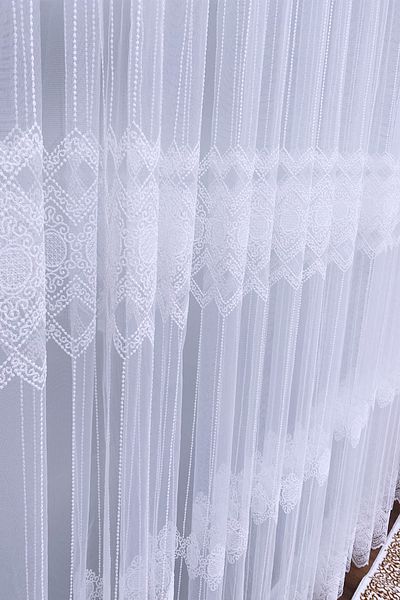 Brillant Living Room Bedroom Straight Avant-Garde New Season 2025 1/3 Tight Pleated Tulle Curtain March