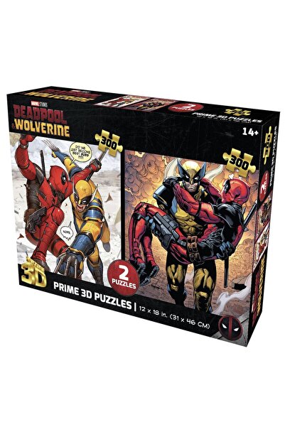 Prime 3D Marvel Deadpool İkili Puzzle 300 Parça 10272