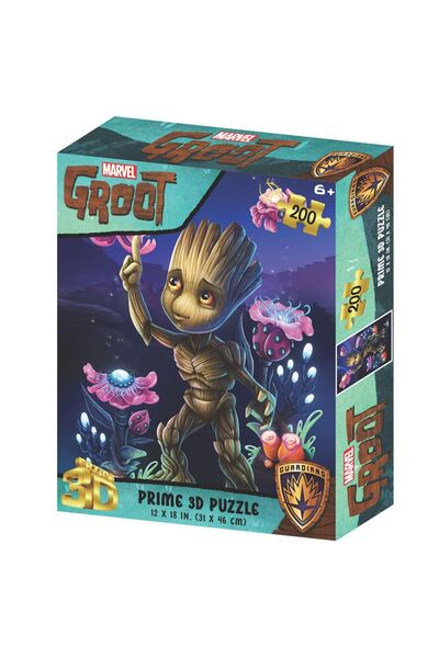 Prime 3D Marvel Groot Puzzle 200 Parça 33346