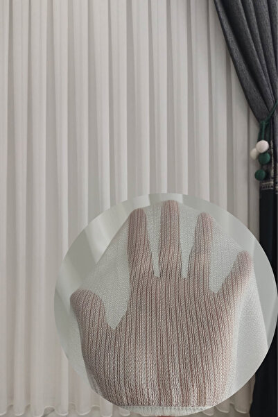 Özgün Perde Kanada Bambu Tül Perde (1/3 Sık Pile)