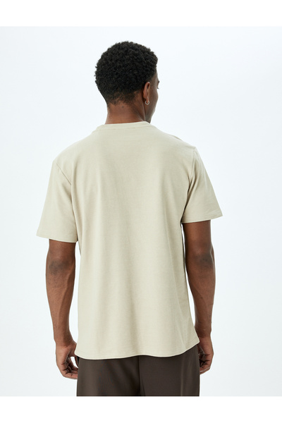 Koton beige Crew Neck T-Shirt