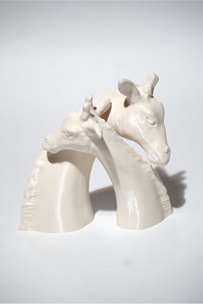 Store Sarılan Zürafa Sevgililer Günü Dekoratif Hediyelik Obje Biblo 13 cm