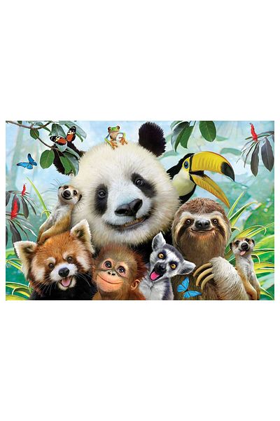 Prime 3D 20897 Model Zoo Selfie Puzzle - 150 Pieces