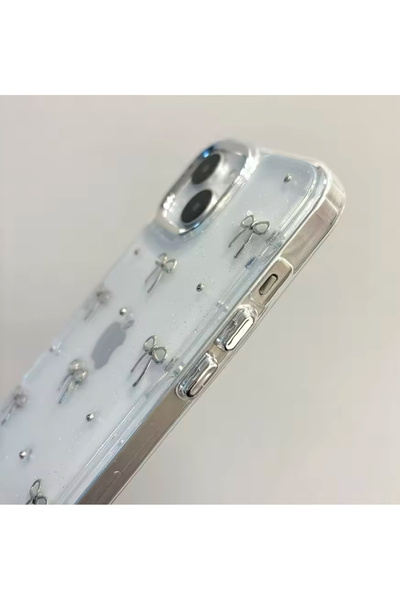 Go Aksesuar جراب هاتف شفاف من الإيبوكسي بتصميم قوس صغير متوافق مع أجهزة iPhone 13 - 14 - 15 من Apple