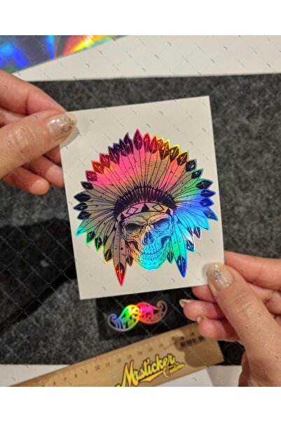 Bay Etiket HLG71 Hologram Mohikan Kurukafa Etiketi