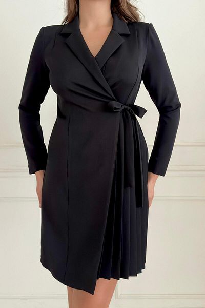 ZISHAN Women's Evening Dress with Pleated Skirt and Sash Detail Comfortable Cutout 034