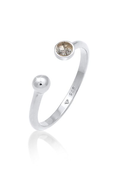 ELLI Inel Femeie Deschis Ajustabil Sclipire Cu Turmalina Quartz Din Argint Sterling 925