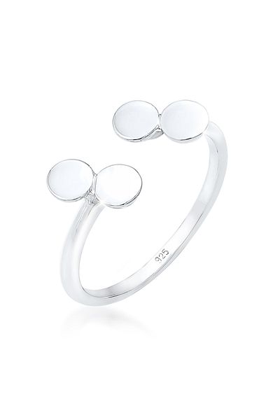 ELLI Prsten Kruhový Geo Trend Nastavitelný 925 Sterling Silver