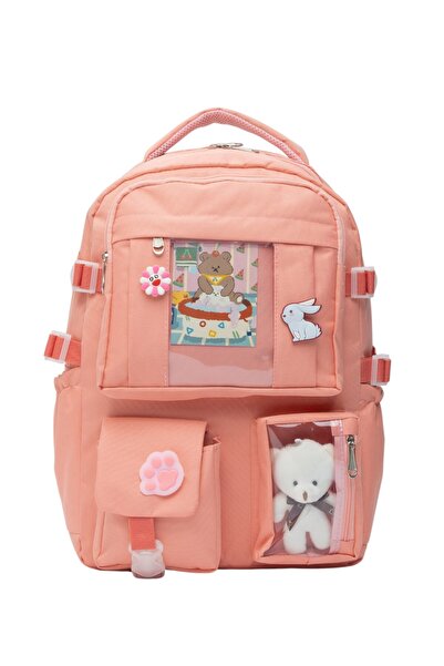 QUOVO Kawaii Korean Style Full Accessory Orthopedic Domestic Daily School Bag...