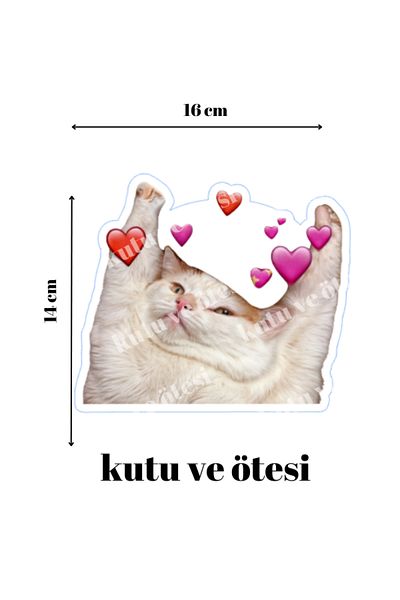 Quun Αυτοκόλλητο αυτοκόλλητο Crazy Cats 2 - Αυτοκίνητο, Laptop, Macbook, iPad, Tablet