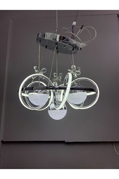 Zeya Lighting Yüksek Aydınlatmalı kuzey Model Krom kaplama 4 toplu sarkıt mod...