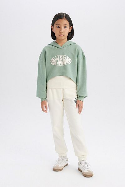 DeFacto Κοριτσίστικο εμπριμέ Jogger Sweatpants - Ελαστικό πόδι μέσης E1791a825sp