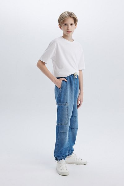 DeFacto Pantaloni Jeans Parașuta Băieți D6648A825SP