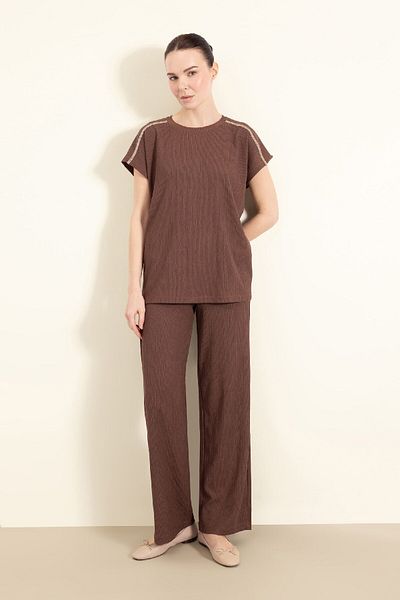DeFacto Wickelhose, weites Bein, weites, weites Bein, flexible Taille, C0200AX25SP