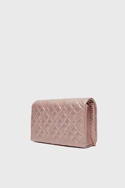 Love Moschino حقيبة يد بحزام سلسلة مبطنة لامعة JC4079PP1MLA197A