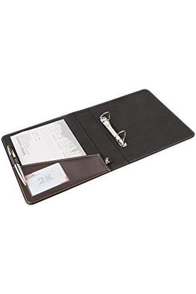 STOREMAX A534K Unlimited Aqueduct Faux Leather Back 4 cm 2 Ring Elite Folder Dahası Brown
