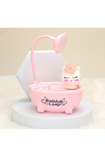 Sensoria Sevimli Küvet Tasarımlı Masa Lambası Kalemlik ve Kalemtıraş Çocuk Od...