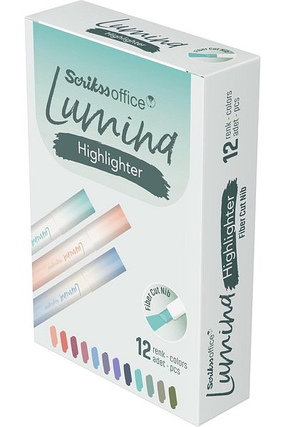 STOREMAX Bystoreby Office Lumina Highlighter Lotus Color - 693U 12 Pcs Amb Newdesing 646268