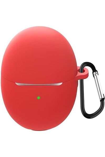NcK Elfshop for Huawei Freebuds 5 Case Matte Silicone Red [Case Compatible with Freebuds 5 - Break
