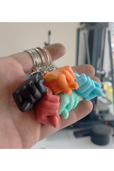 Mor Designer Set of 5 NAH Marked Keychain Model - Blue, Green, Black, Red, Orange